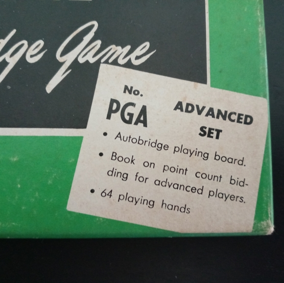 vintage Auto Bridge game original box 1957 card game 4 hand - Picture 2 of 9